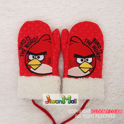 Angry Birds Quilted Gloves