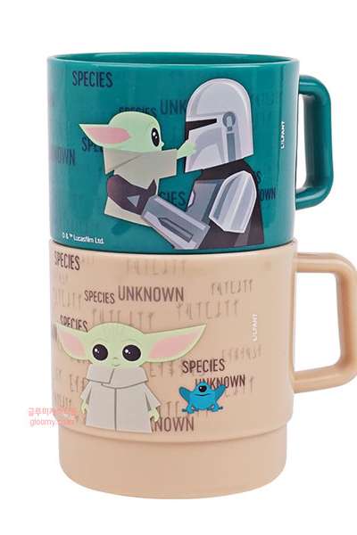 Star Wars Space-Efficient Character Handle Cup 2P Set 225ml Water Cup 573754