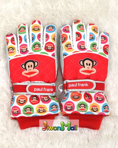 Paul Frank Ozzy Smoosh Circle Gloves D13-2 [Red]