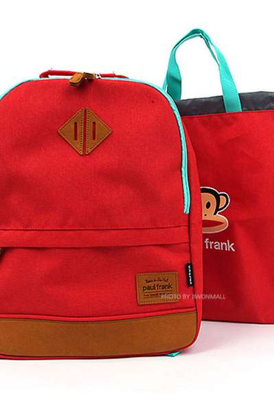 Paul Frank East 2 Simple Backpack Set (Red)