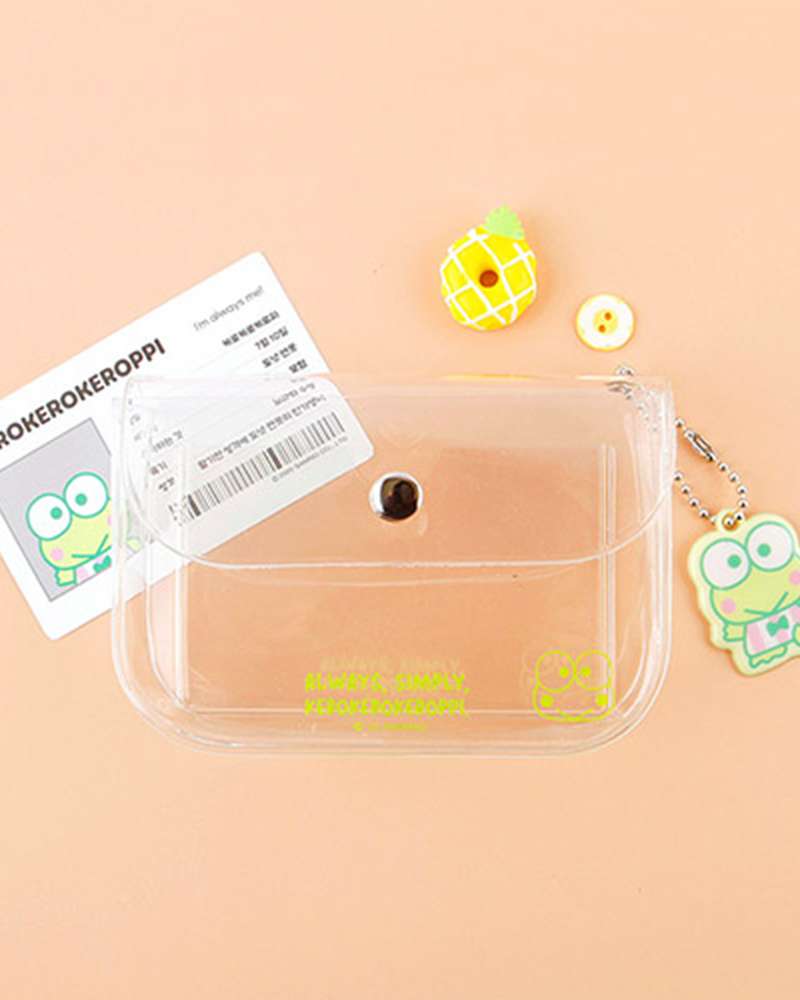 Keroppi Character Clear Card Wallet 661260