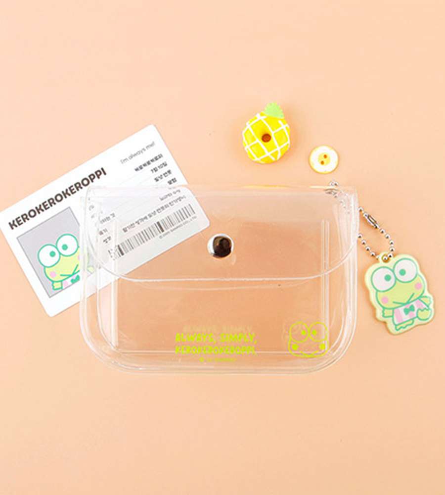 Keroppi Character Clear Card Wallet 661260