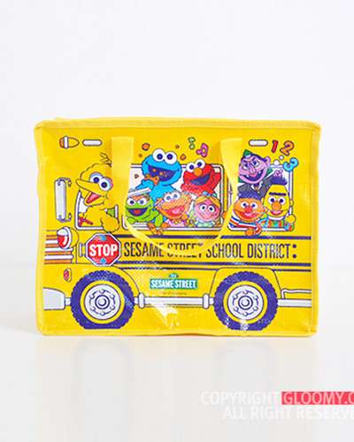 School Bus 2 Tarpaulin Shopping Bag (Small)