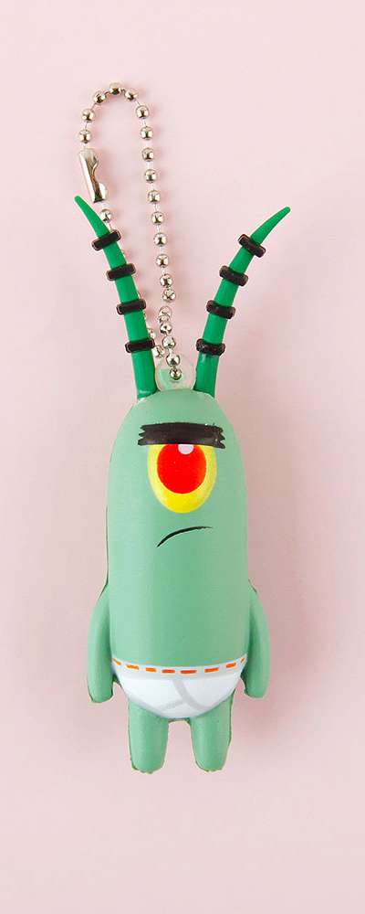 SpongeBob Plankton Character Squishy Keyring 234830