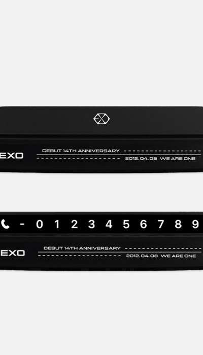 EXO 14th Anniversary Parking Plate