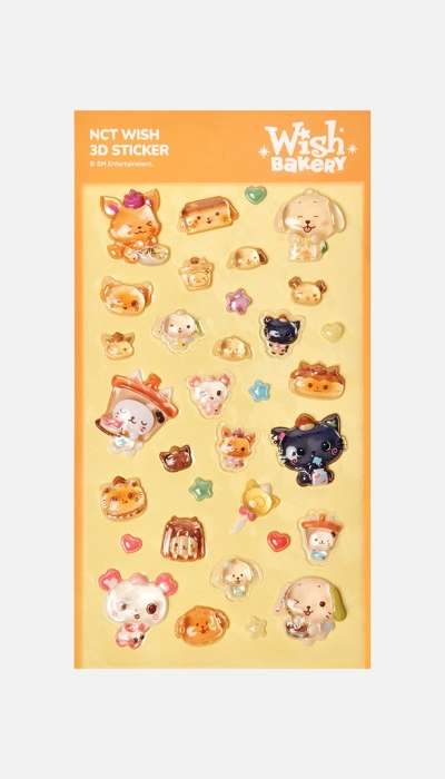 2026 NCT WISH [WISH BAKERY] POP-UP 3D Sticker