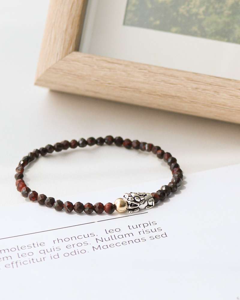 Tiger's Eye Cutting 14K Gold-Filled Small Bi-Shou Bracelet 4mm