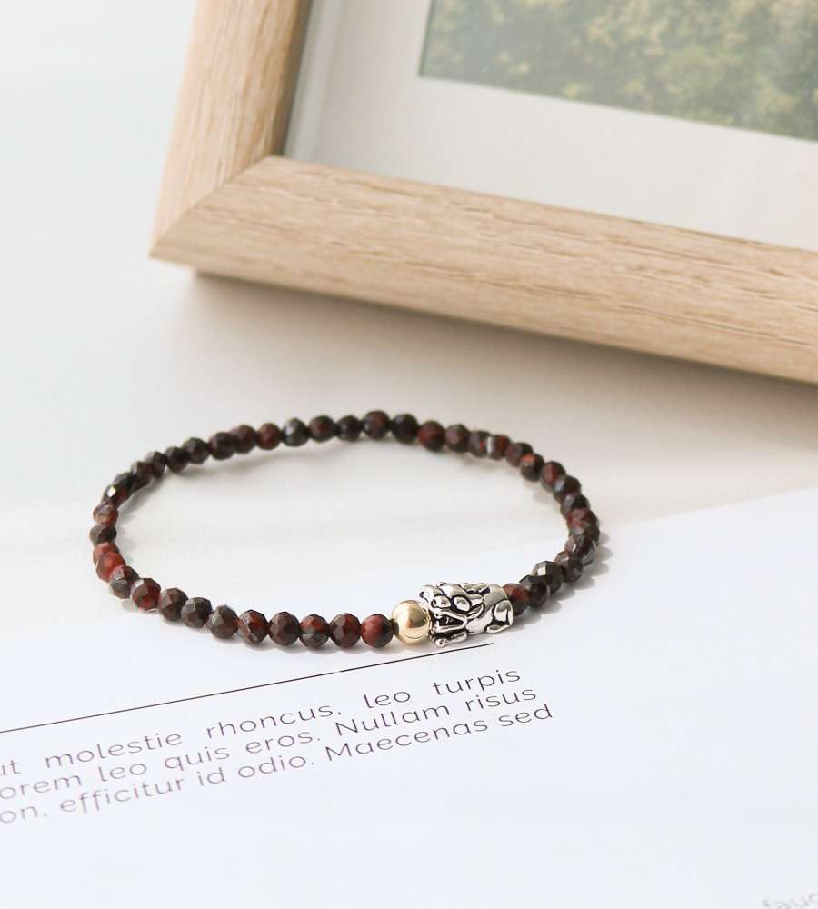 Tiger's Eye Cutting 14K Gold-Filled Small Bi-Shou Bracelet 4mm