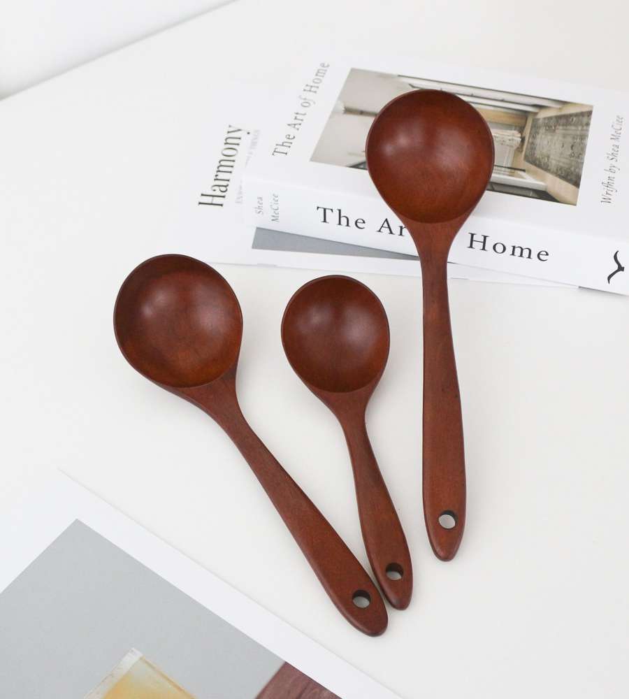 BEST Park's Sangbang Natural Wood Lacquered Wooden Ladle Rosewood