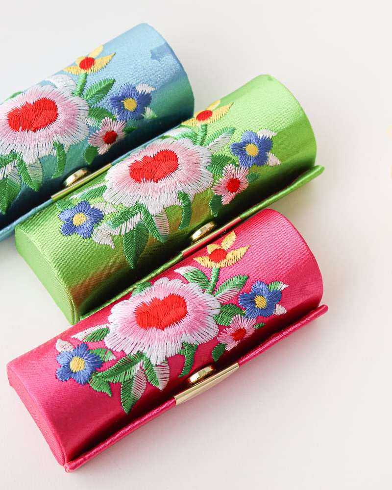 BEST Traditional Saekdong Quilted Embroidered Stamp Case Pouch