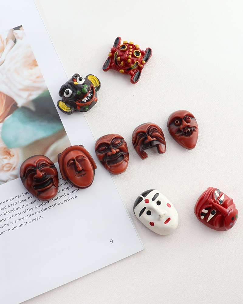 BEST Hahoe Mask Magnet Set 5-Piece Traditional Korean Mask Magnets Foreign Gifts Korea Souvenirs Traditional Crafts