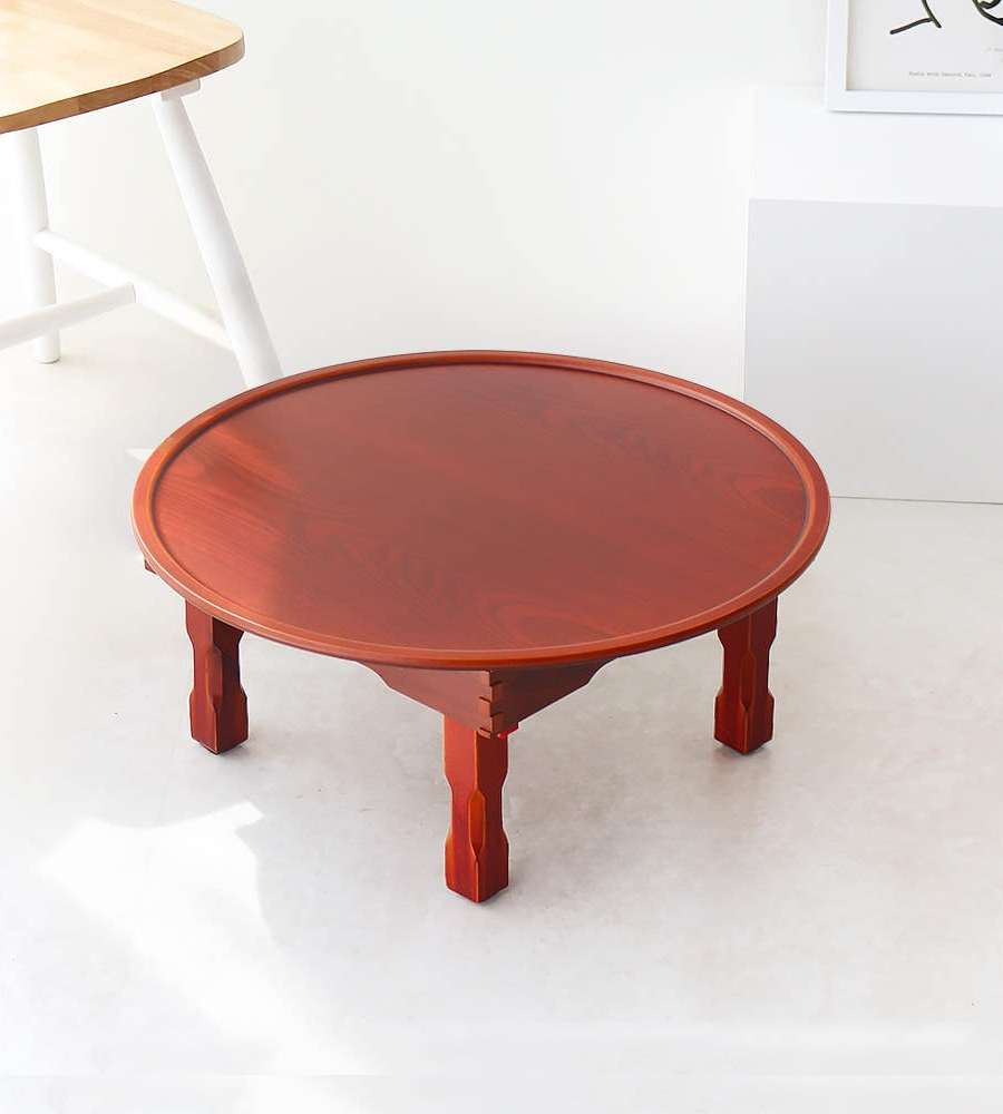 BEST Folding Round Dining Table Traditional Low Table Round Table Tea Table Snack Table Study Table