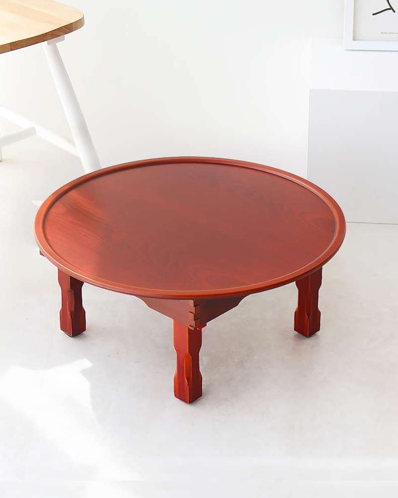 BEST Folding Round Dining Table Traditional Low Table Round Table Tea Table Snack Table Study Table