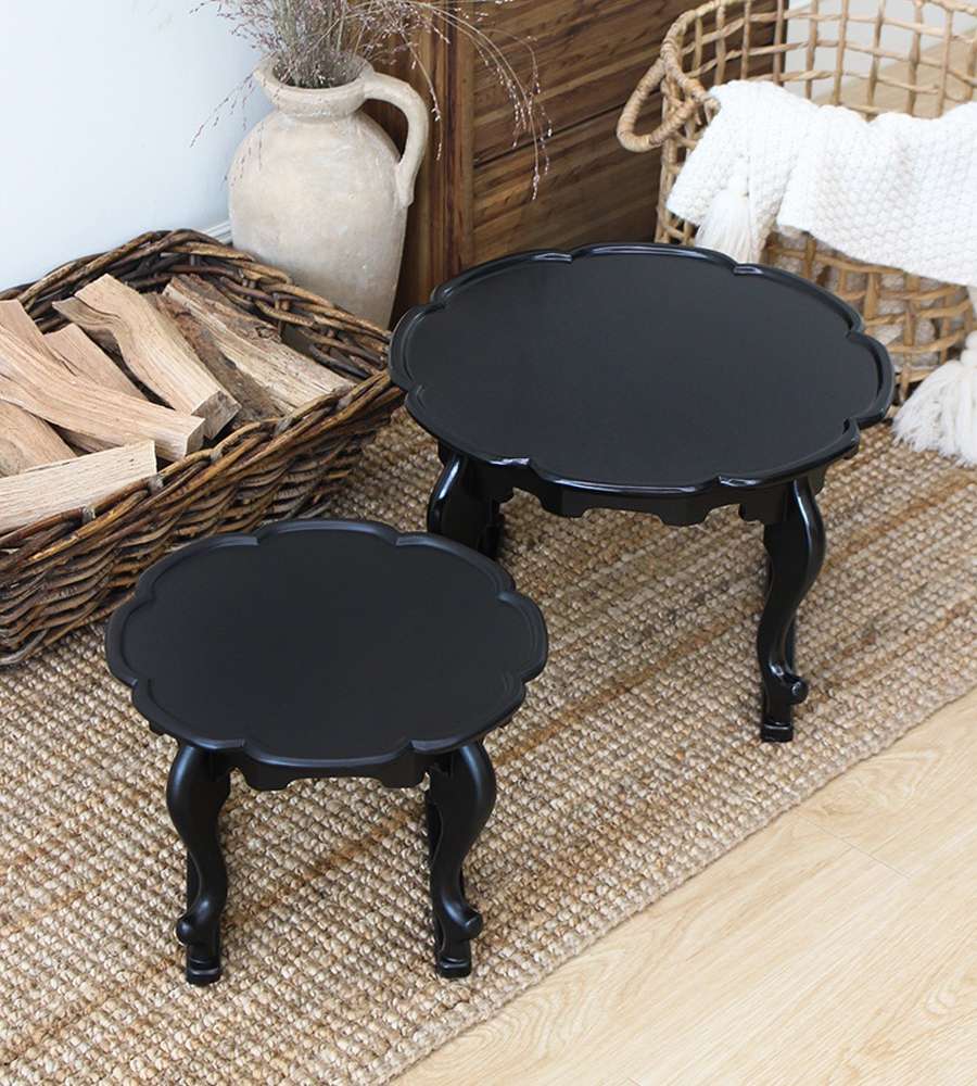 Park's Sangbang Antique 12-Sided Tiger-Leg Low Table Tea Tray 27cm Traditional Tea & Snack Table