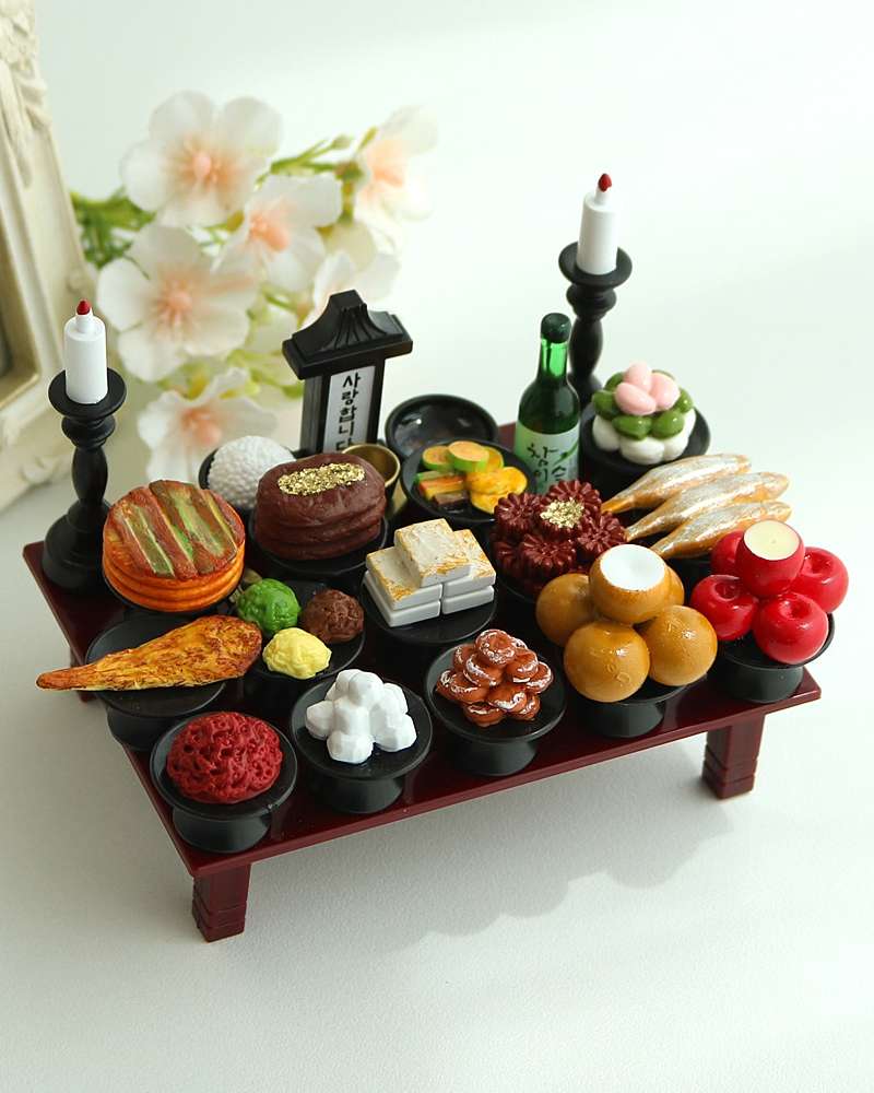 Memorial Hall Decoration 1-Person Ancestral Altar Miniature Ossuary Prop