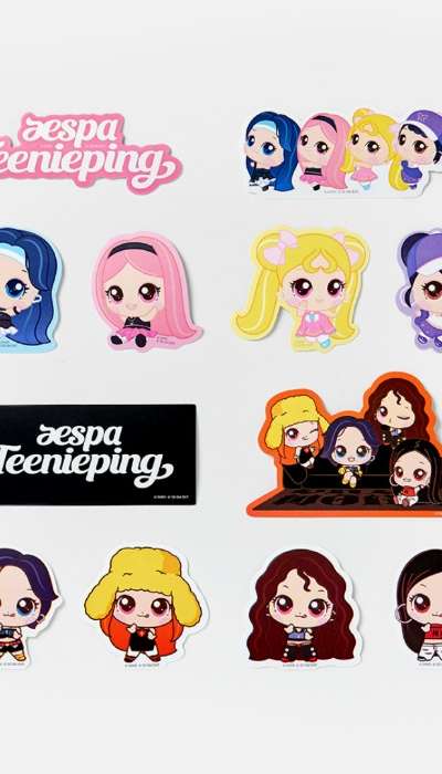 aespa X Teenieping REMOVABLE STICKER SET