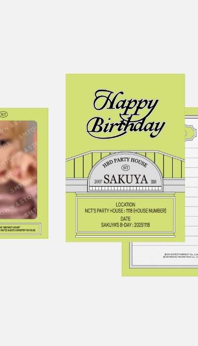 SAKUYA Artist Birthday Party Card