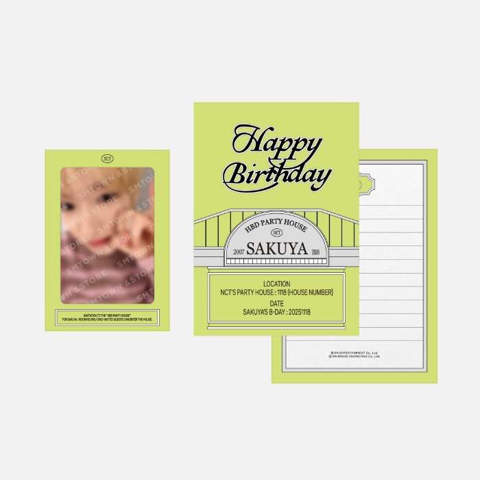 SAKUYA Artist Birthday Party Card