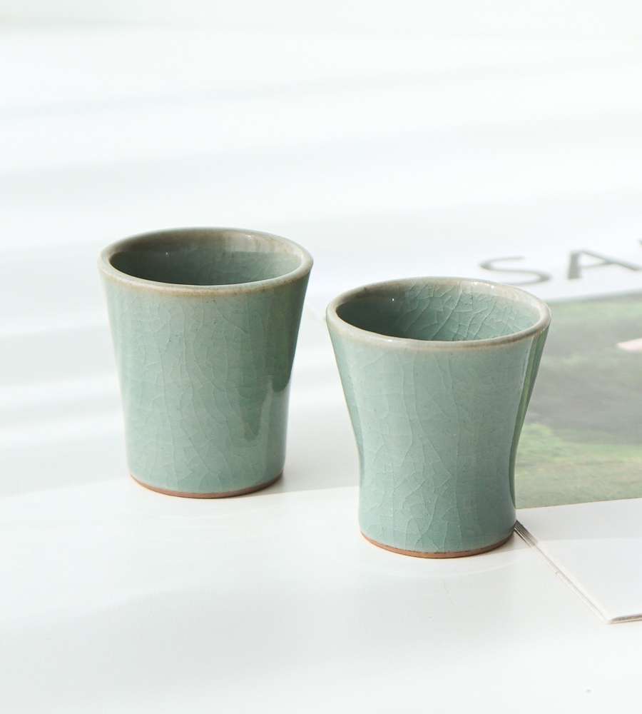 Dosong Celadon Soju Cup Set for Two