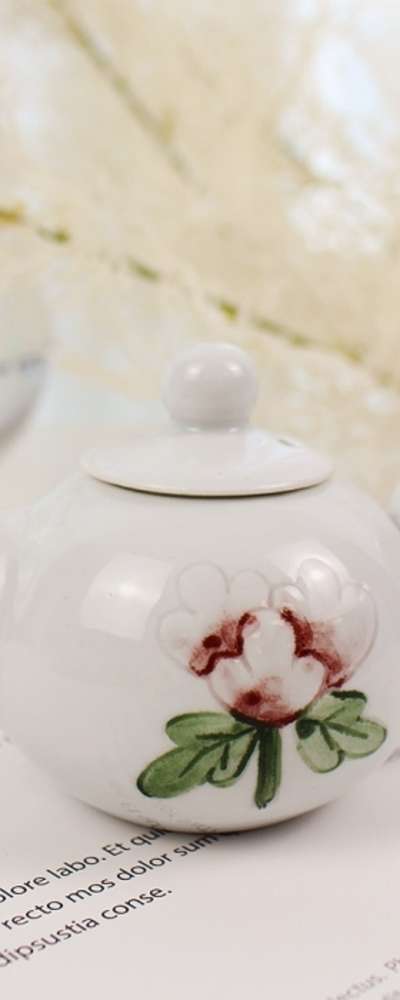 花柄白湯器