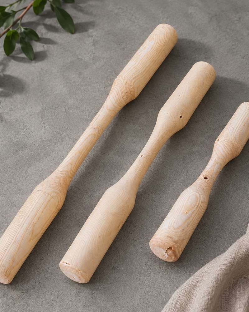 Korean Wooden Mortar Pestle (Traditional Mochi Maker Wooden Mallet)