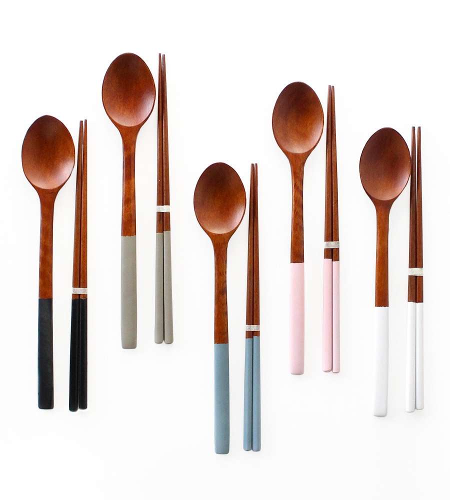 Colored Rosewood Wooden Utensil Set