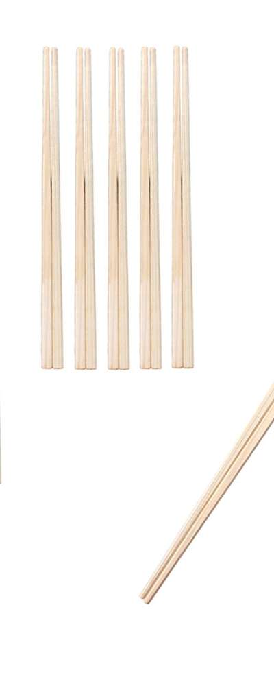 国産ヒノキ製箸 23cm 10本セット(高級無垢材和風低分業務用飲食店用無地木製箸)