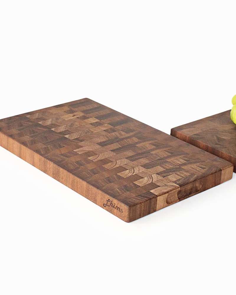 Plating Wood Cutting Board Rectangular (Premium Log Cutting Board Beautiful Natural Wood Cutting Board Café Bread Tray Cheese Plate)