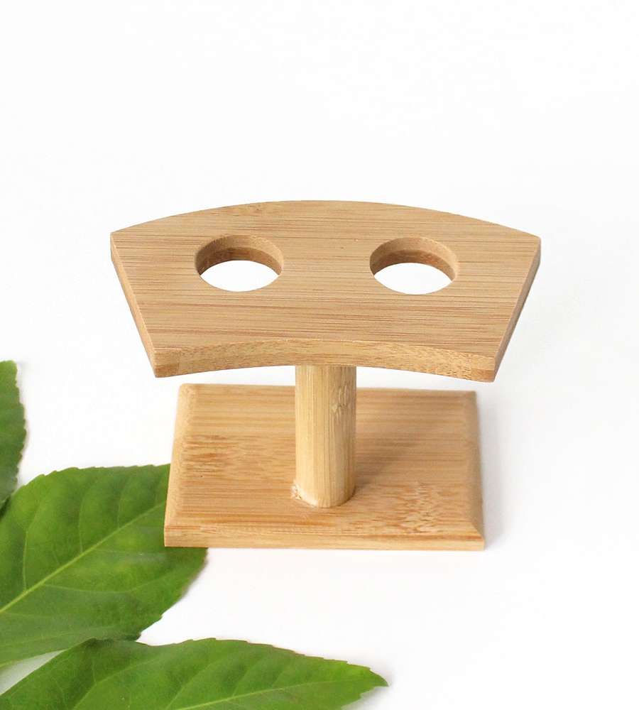 2-Compartment Bamboo Maki Stand | Demaki, Gimmaki, Kimbap, Sushi Holder, Japanese Tableware
