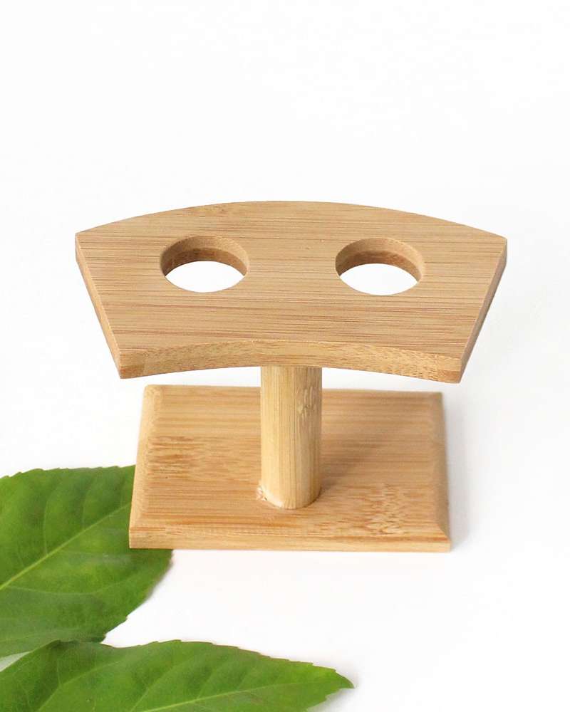 2-Compartment Bamboo Maki Stand | Demaki, Gimmaki, Kimbap, Sushi Holder, Japanese Tableware