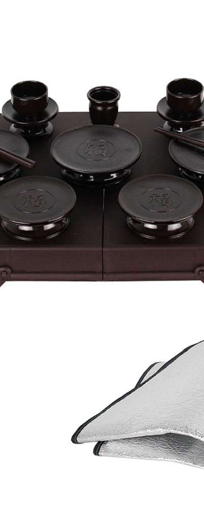 国産ポータブル祭祀用具ござセット14種（伝統行事 墓参り 祭祀用品 便利 供物用品 工芸）