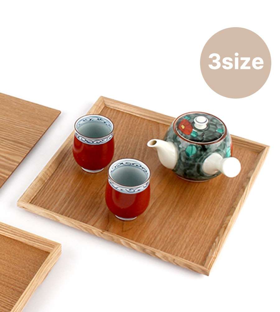 Natural Edge Square Wood Tray