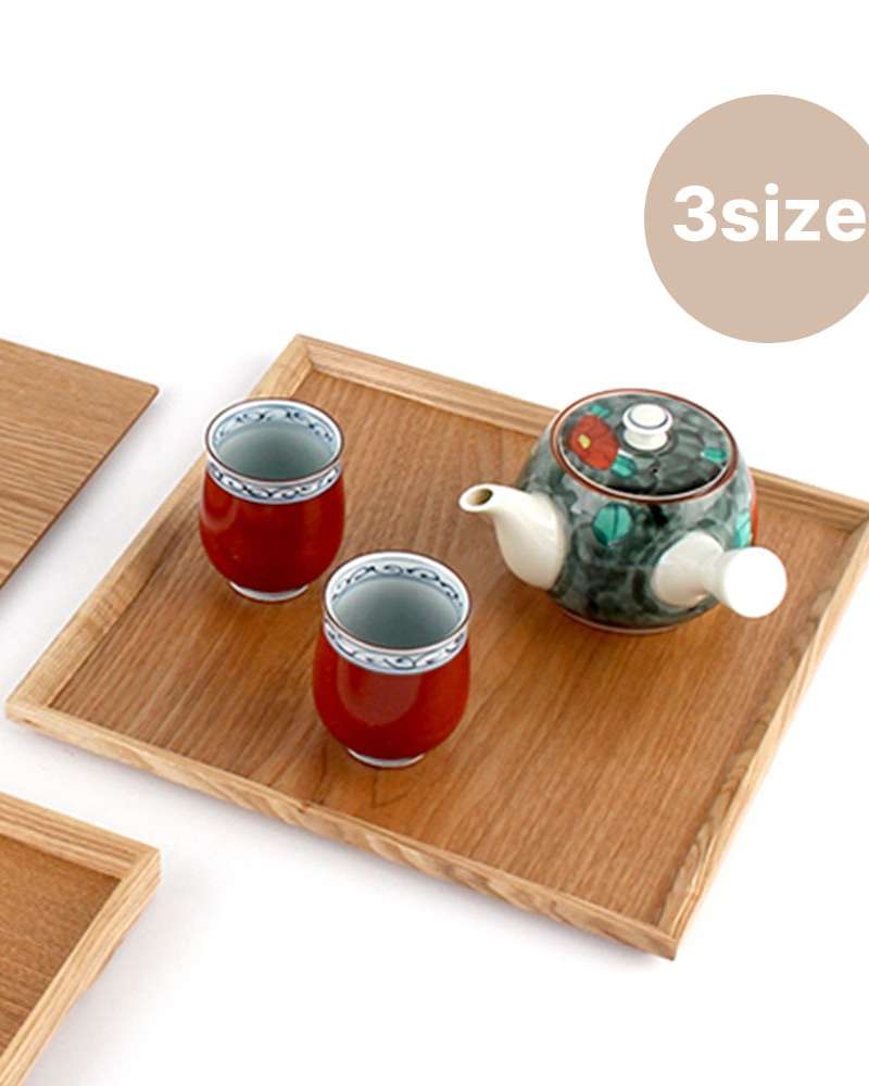 Natural Edge Square Wood Tray