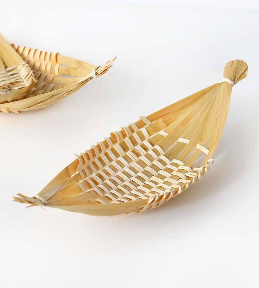 M Bamboo Pear-Shaped Fried Basket