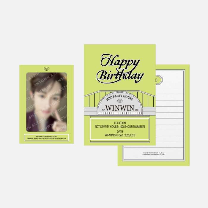 WINWIN ARTIST BIRTHDAY PARTY CARD