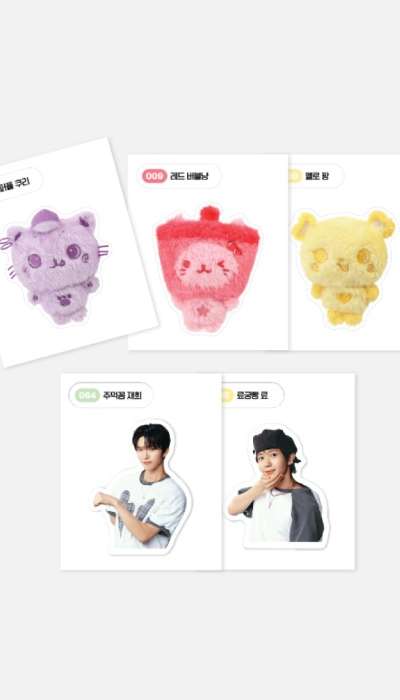 2025 NCT WISH POP UP [FIND YOUR COLOR] RANDOM TTIBU STICKER SET
