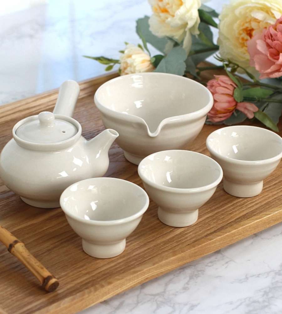 Beige Toddler 3-Person Tea Set