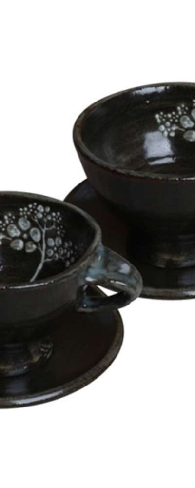 粉青磁コーヒーカップセット