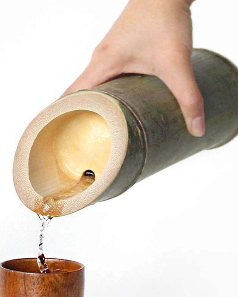 Damyang Bamboo Liquor Barrel (Bamboo Drinking Vessel, Aesthetic Camping Decor, Housewarming Gift, Home Pocha Display, Unique Drinking Cup)