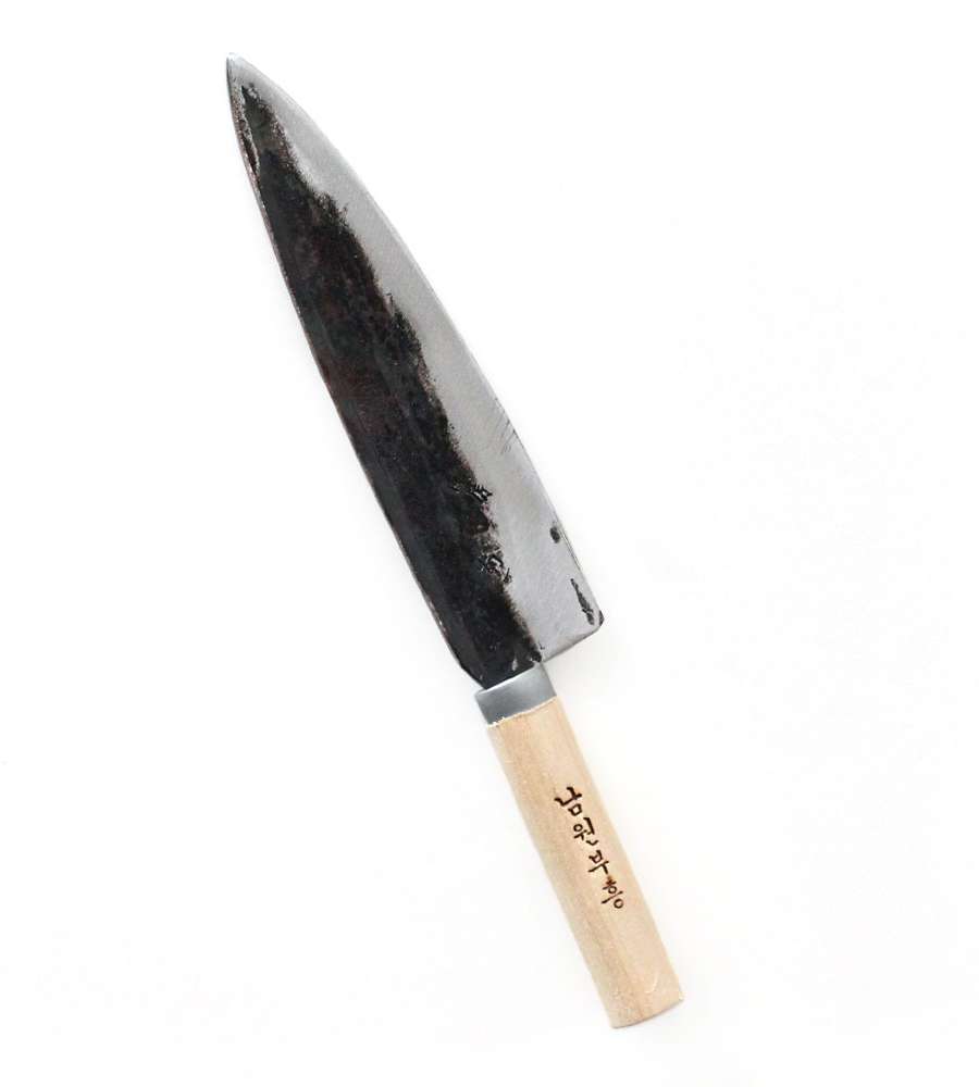 L-Size Namwon Revival Cast Iron Knife | Traditional Blacksmith Restaurant Kitchen Knife Handmade Knife Chef's Knife Cutting Knife