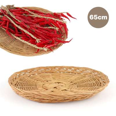 65cm 白樺ざる（野菜乾燥 チヂミ 漬物仕込み 白菜 ざる 揚げ物 居酒屋 インテリア 伝統 民芸品）