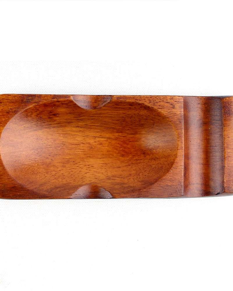 Lacquered Rose Wood Spoon Rest Square 1P | Wood Chopstick Holder