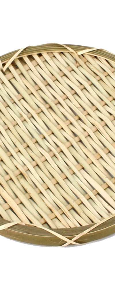 20cm円形竹製ざる l 伝統的ざる そば用ざる チヂミ サラダ 揚げ物 チヂミ皿