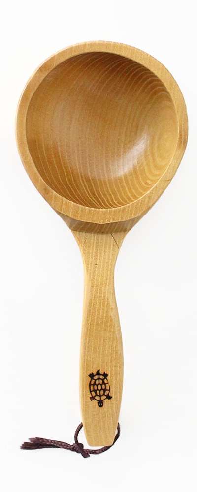 国産天然木製 ひょうたん型杓子 大型（トンドンジュ・マッコリ用 柄杓 木製 伝統生活体験 外国人向けギフト 韓国記念品）