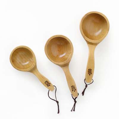 Korean Traditional Wooden Gourd Ladle (Pyojubak) - Rice Wine Bowl, Makgeolli Serving Gourd, Wooden Scoop, Cultural Experience, Foreign Souvenir, Korea Keepsake