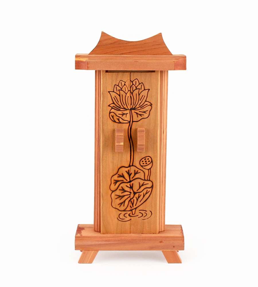 Korean Incense Wood Ancestral Tablet (Traditional Ritual Offering Supplies for Memorial Services, Ancestral Rites, Columbarium, Grave Visits, Chuseok, and Ancestral Table)