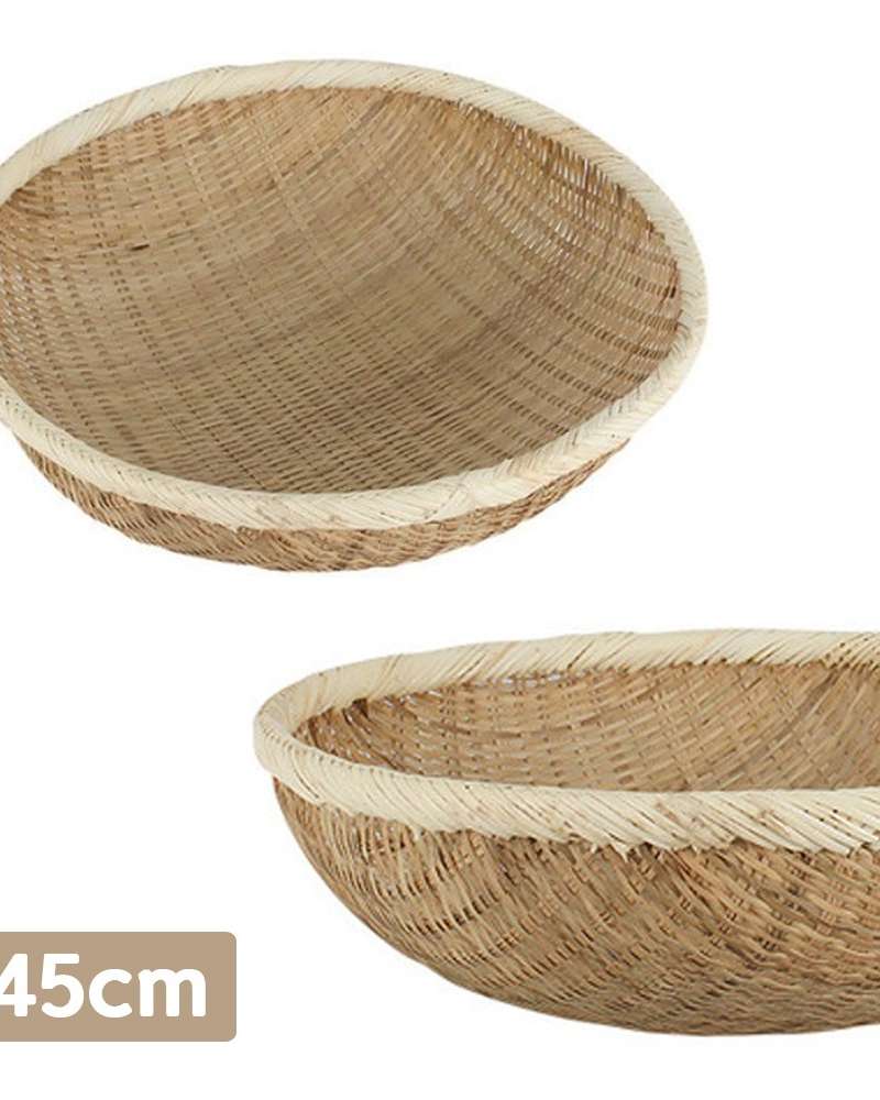 45cm Bamboo Traditional Steamer Basket (Deep Woven Basket)