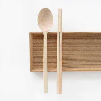 Korean Hinoki Cypress Wood Utensil Set | Wood Spoon Spoon Chopsticks