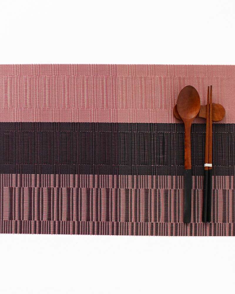 Pink Two-Tone Line Table Mat | Table Runner Placemat