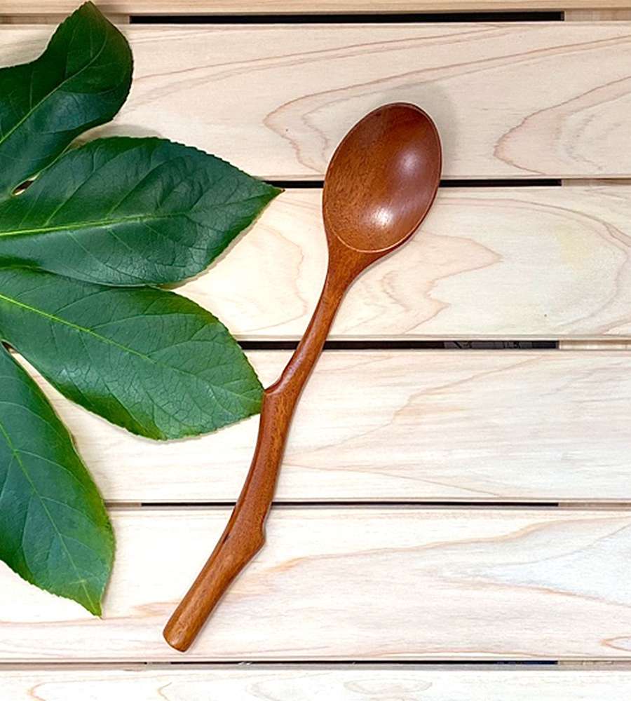 Rose Wood Joint Spoon 1P | Wooden Wood Spoon Natural Grain Utensil
